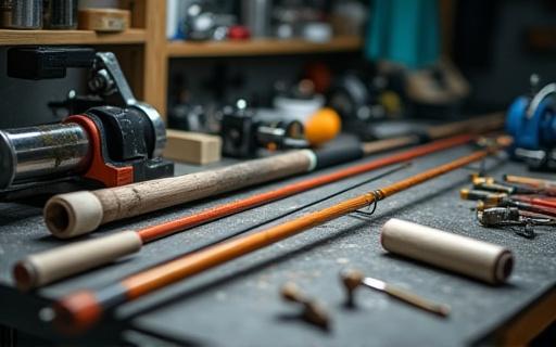 Taller de reparación de cañas de pescar